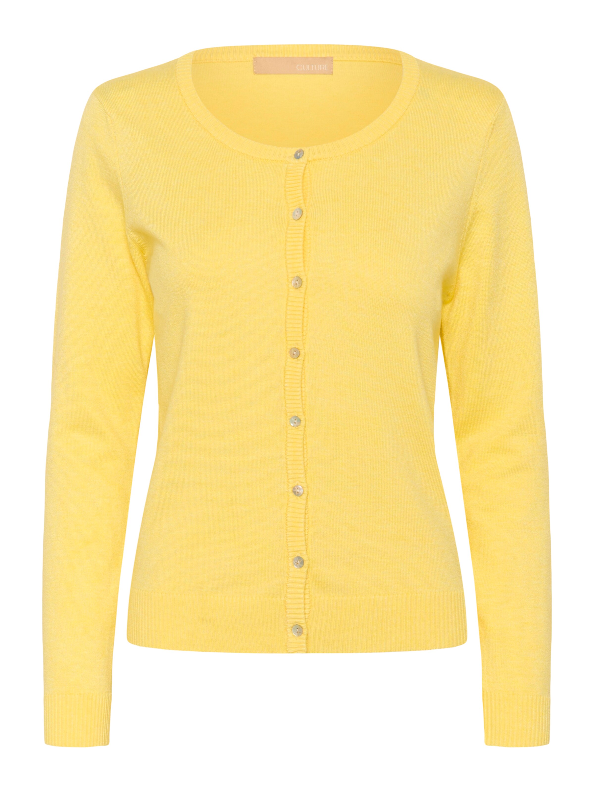 CULTUREKardigan 'CUannemarie' - žuta boja: prednji dio