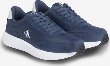 Calvin Klein JeansNiske tenisice 'ATHLEISURE' - plava boja: prednji dio