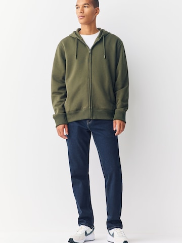 Next - Sudadera con cremallera en verde