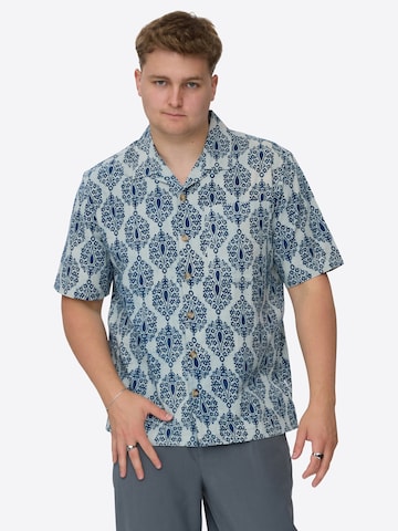 Dxnmxrk Shirt 'DXFester' in Wit: voorkant