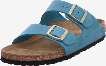 BIRKENSTOCK Muiltjes in Blauw: voorkant