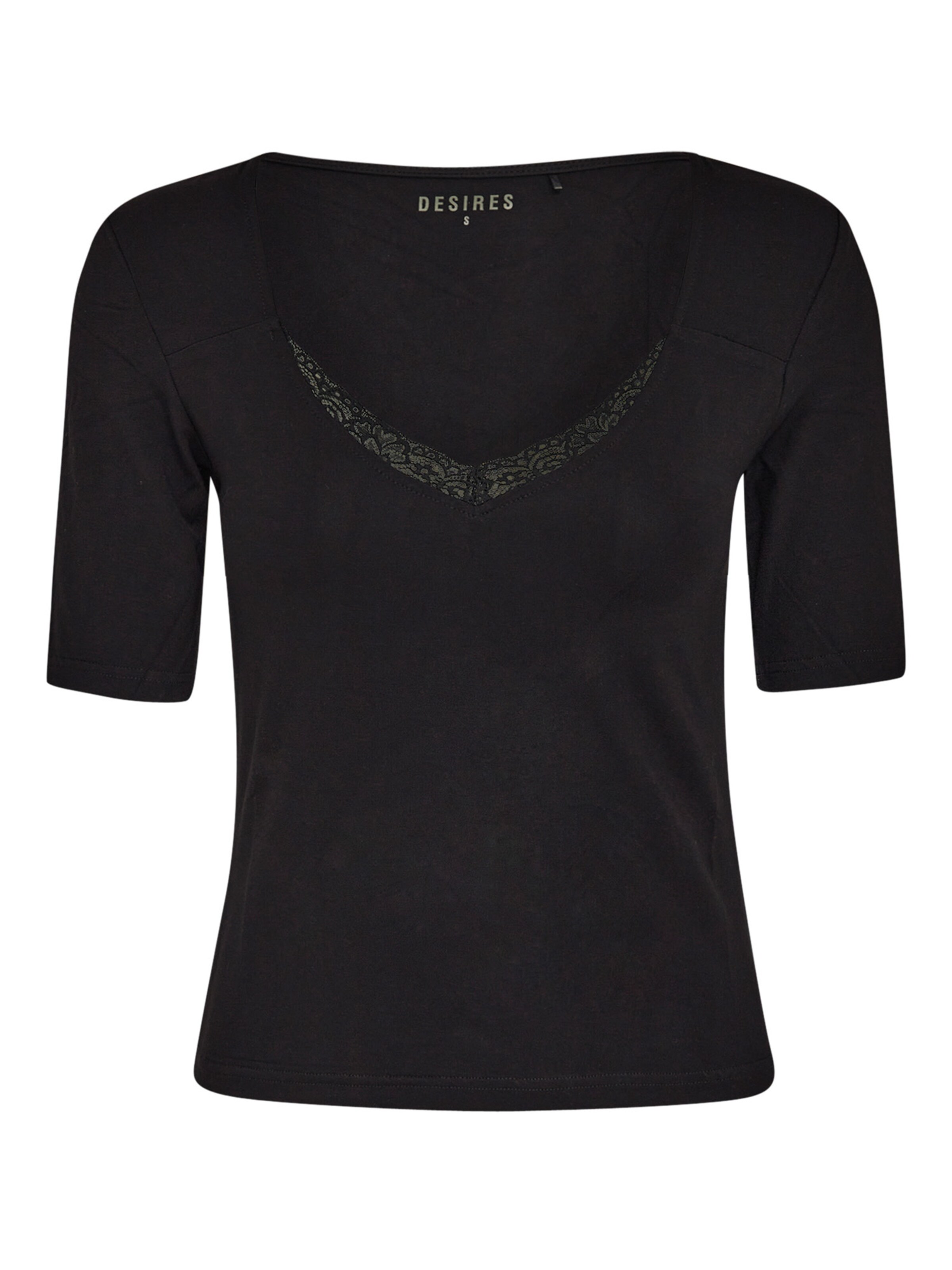 DESIRES T-Shirt 'Giselle' in Schwarz: Vorderseite