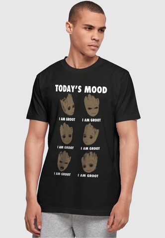 ABSOLUTE CULT T-Shirt 'Guardians Of The Galaxy Vol 2 - Groot Todays Mood' in Schwarz: Vorderseite