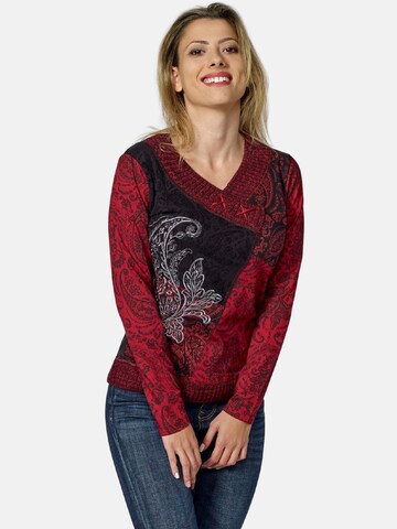 KOROSHI Shirt in Rood: voorkant