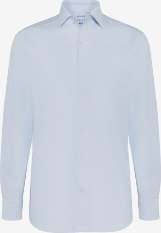 Coupe regular Chemise Boggi Milano en bleu : devant