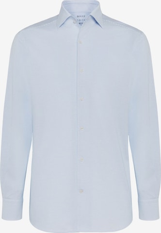 Coupe regular Chemise Boggi Milano en bleu : devant