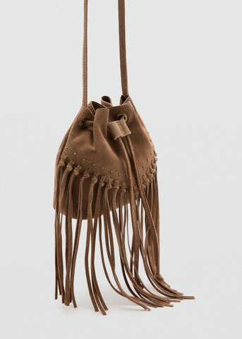 MANGO KIDS Bag 'Fringe' in Brown