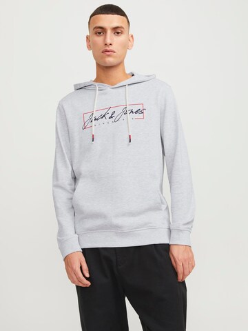 Sweat-shirt 'Zuri' JACK & JONES en gris : devant