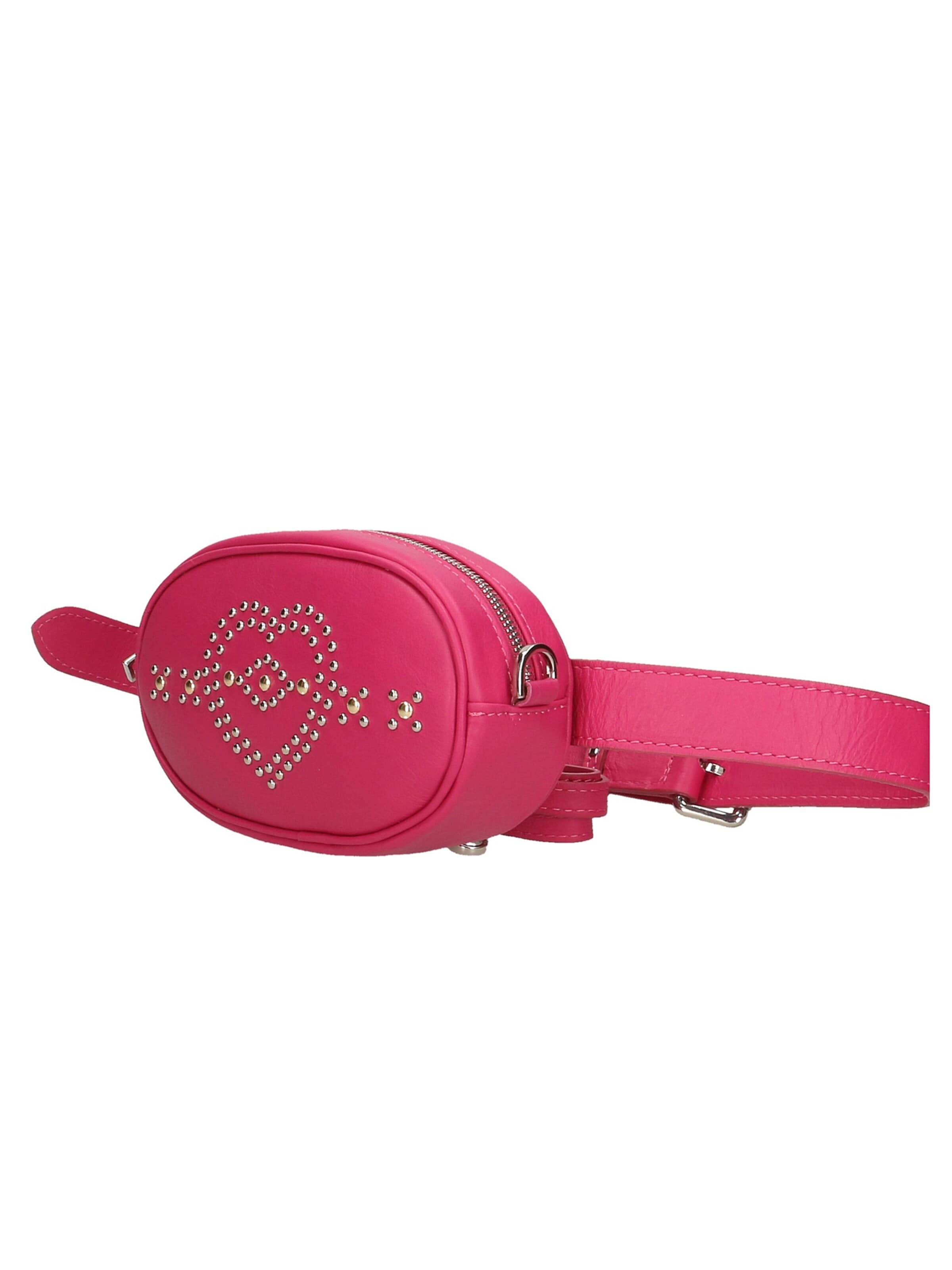 Marsupio 'Marsupio donna pelle sauvage con borchie cuore Made in Italy' di Gave Lux in rosa