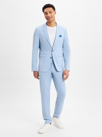 Finshley & Harding Slimfit Pak ' Oakland - California ' in Blauw: voorkant