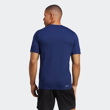 ADIDAS PERFORMANCE - Camisa funcionais 'Train Essentials Feelready' em azul