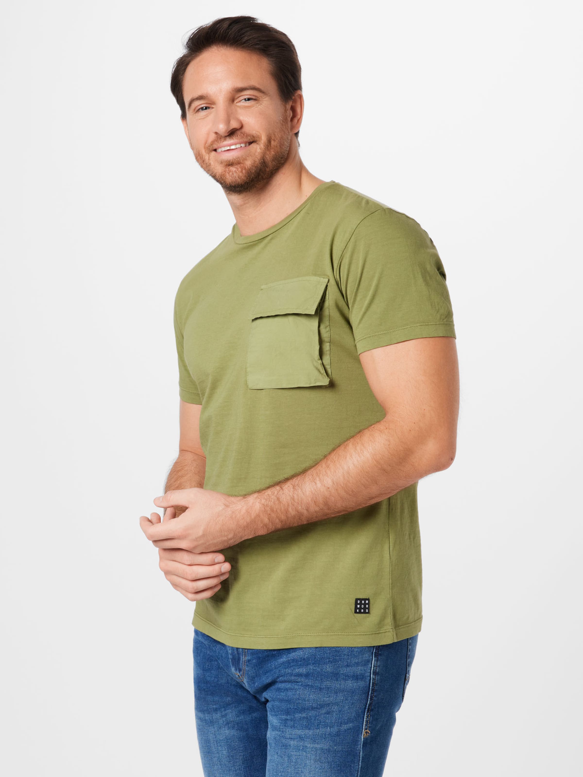 Männer Shirts BLEND T-Shirt in Grün - OJ12339