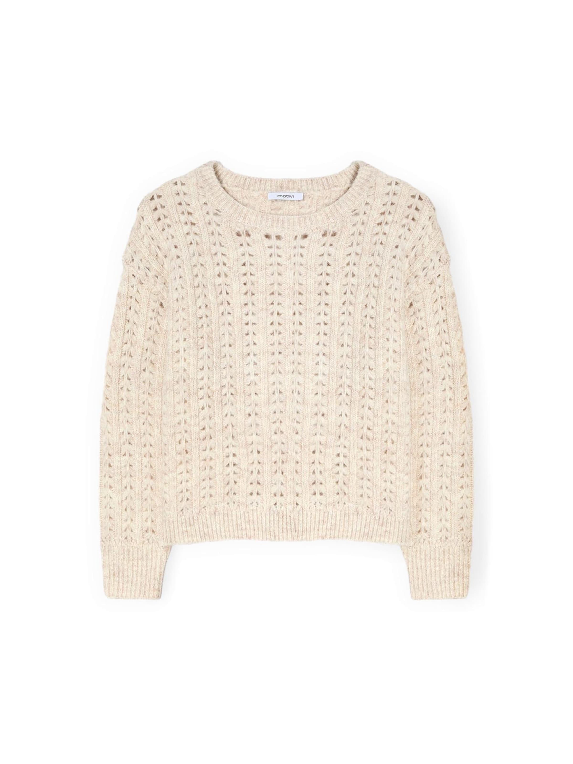 MOTIVI Sweater in Beige: front