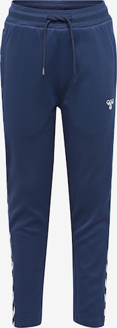 Effilé Pantalon de sport 'Kick' Hummel en bleu : devant