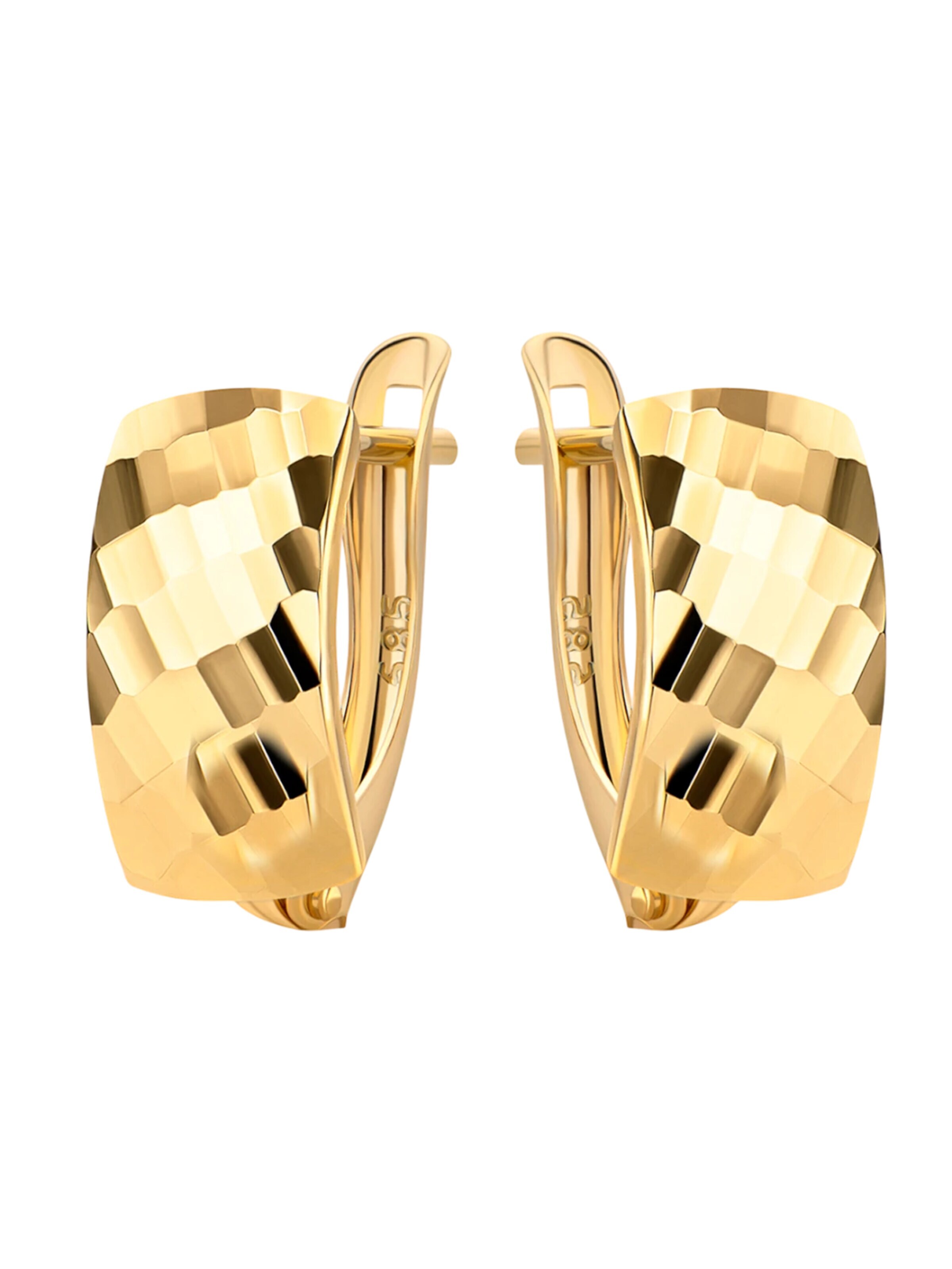 Orecchini 'Ohrringe aus 585 Gelbgold' di DIAMANT LETERNEL in giallo: frontale