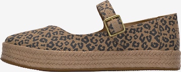 smėlio TOMS Balerinos su dirželiais: priekis