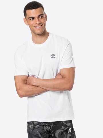 Tricou 'Adicolor Essentials Trefoil' de la ADIDAS ORIGINALS pe alb: față