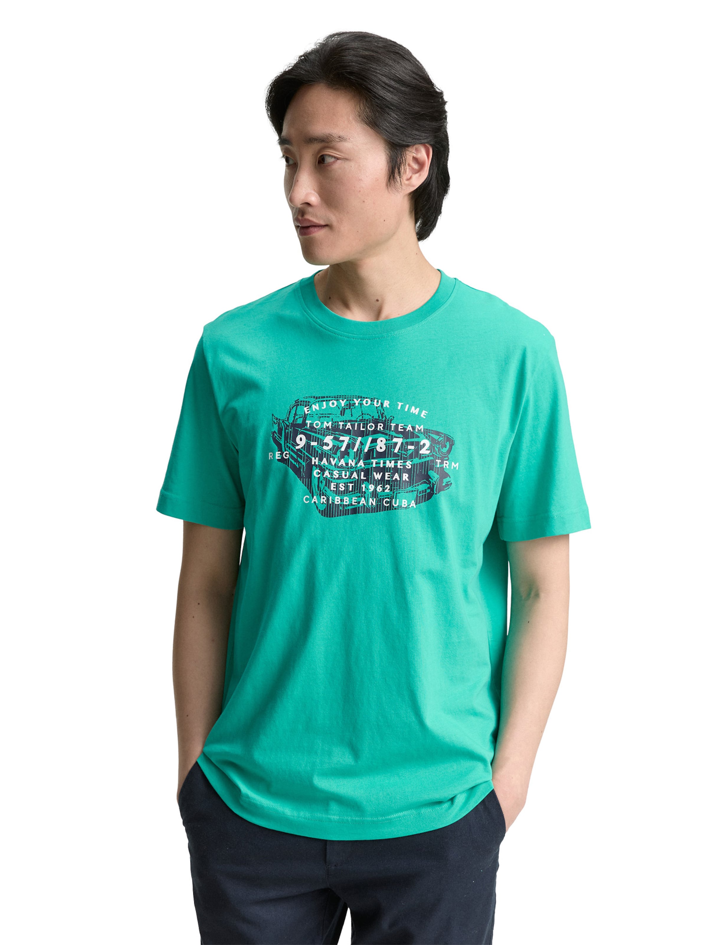 TOM TAILOR Bluser & t-shirts i grøn: forside