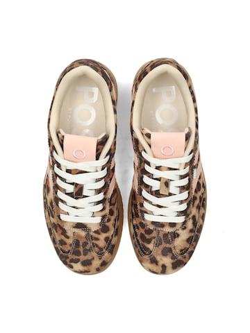 POSH by Poelman Platform trainers 'MEGAN' in Brown