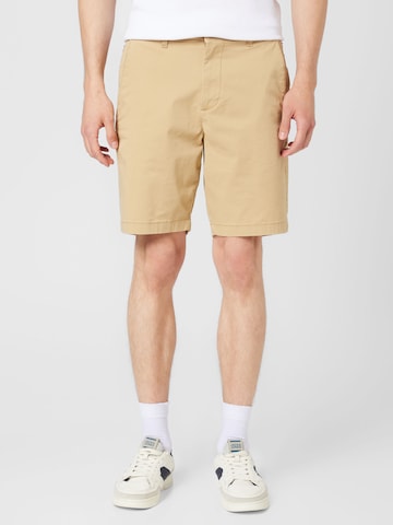 HOLLISTER - Regular Calças chino 'STARFISH' em castanho: frente