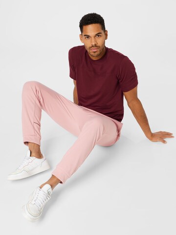 ADIDAS PERFORMANCE Tapered Sporthose 'Harden Foundation' in Pink