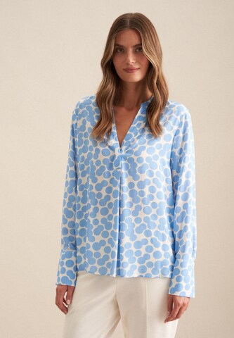 SEIDENSTICKER Bluse 'Rose' in Blau: Vorderseite