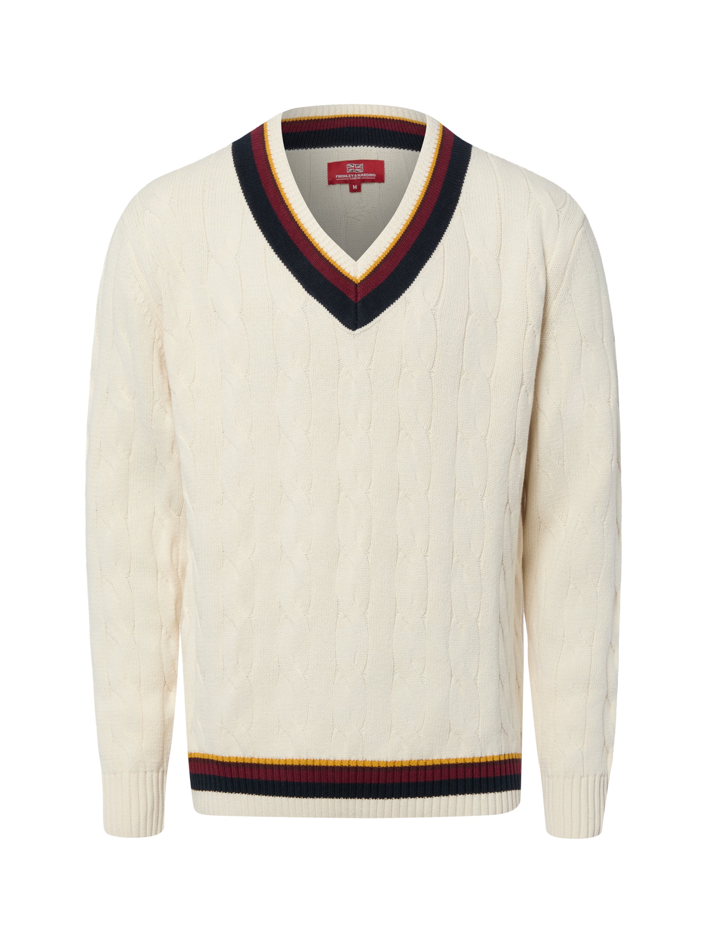 Pull-over Finshley & Harding London en blanc : devant