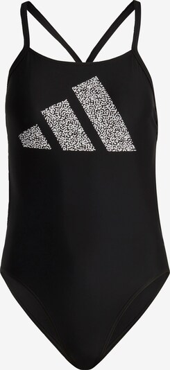 ADIDAS PERFORMANCE Sportbadeanzug '3 Bar Logo Print' in schwarz / weiß, Produktansicht