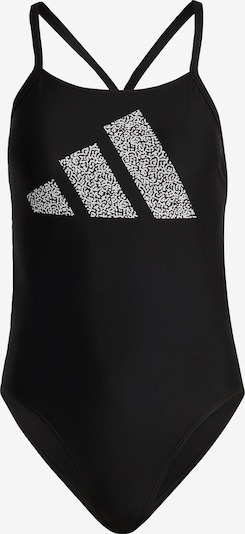 ADIDAS PERFORMANCE Sportski kupaći kostim '3 Bar Logo Print' u crna / bijela, Pregled proizvoda