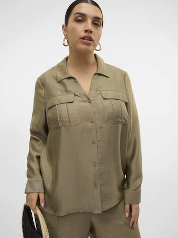 Vero Moda Curve Blouse 'VMToma' in Green: front
