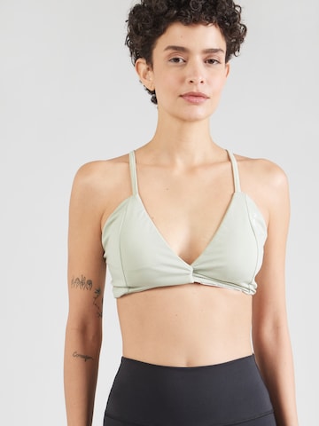 NEBBIA Bustier Športni nederček | zelena barva: sprednja stran