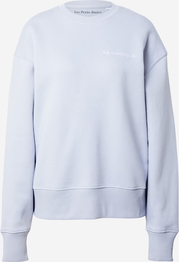 Les Petits Basics Sweatshirt i pastellblå / vit, Produktvy