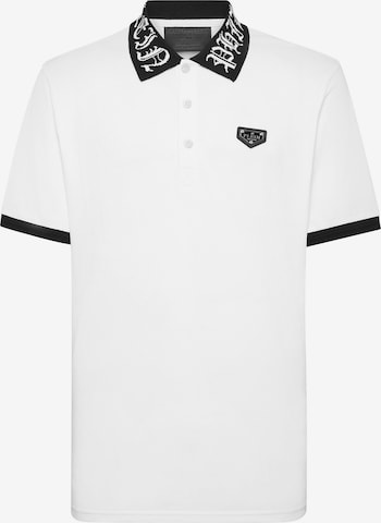 Philipp Plein Shirt 'Gothic Plein' in Wit: voorkant