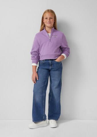Sweat-shirt s.Oliver en violet : devant