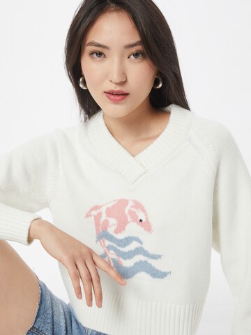 Monki Pullover in Weiß