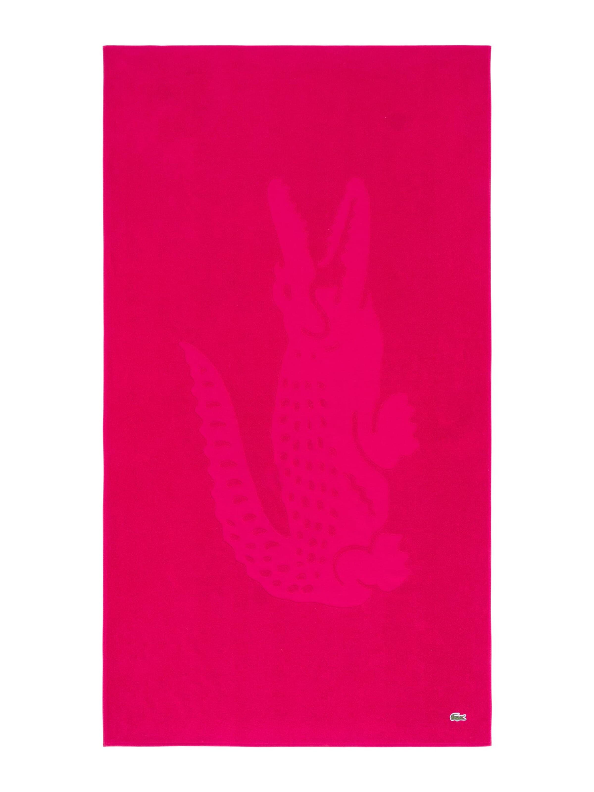 LACOSTE Beach Towel 'LSPORT' in Red: front