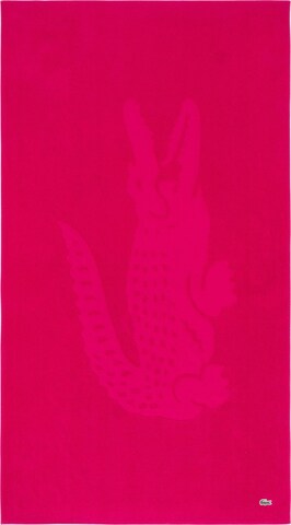 LACOSTE Beach Towel 'LSPORT' in Red: front