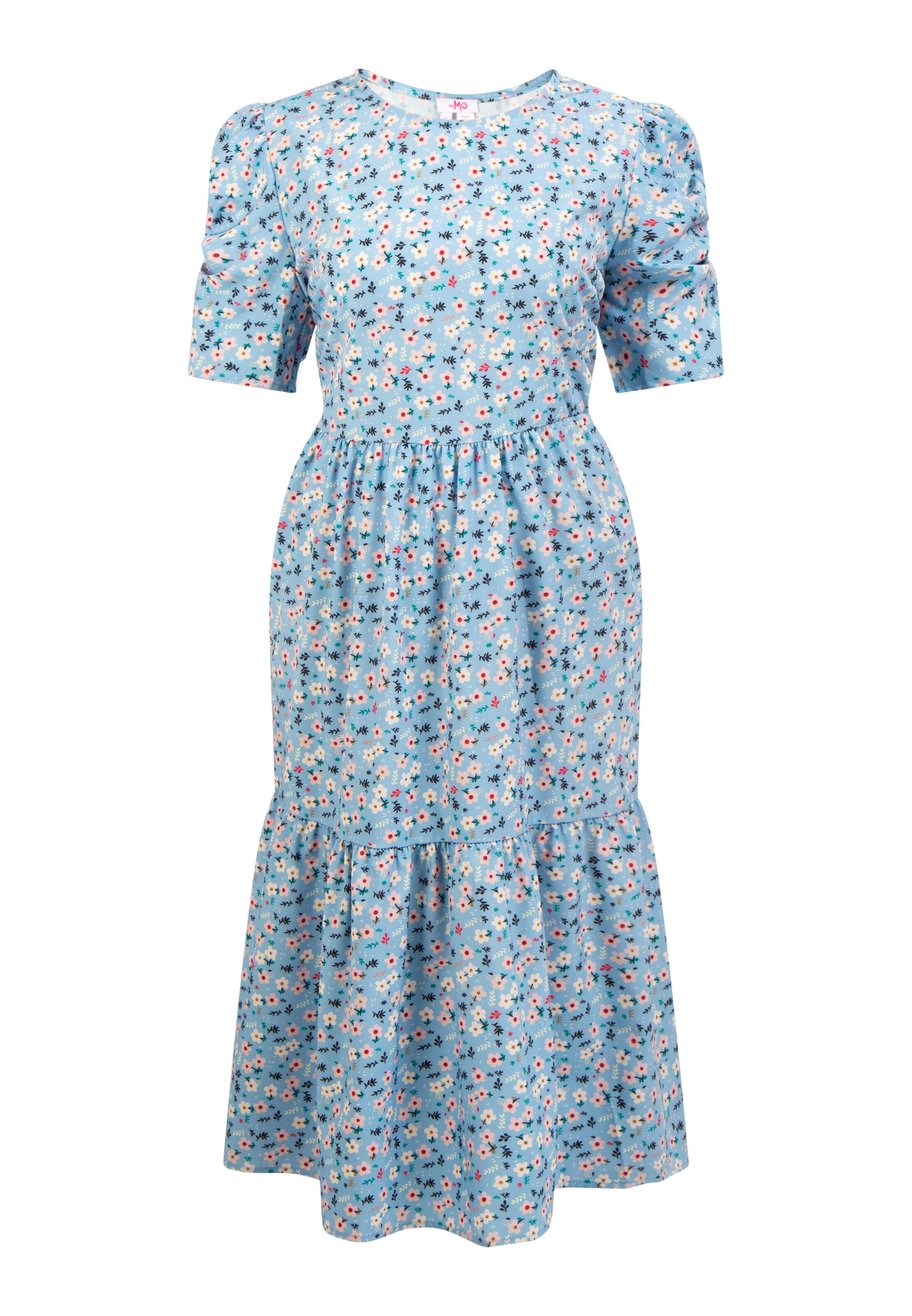 MYMO Letní šaty – modrá: přední strana