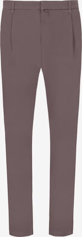 Distretto12 Pleat-Front Pants 'Giron' in Grey: front