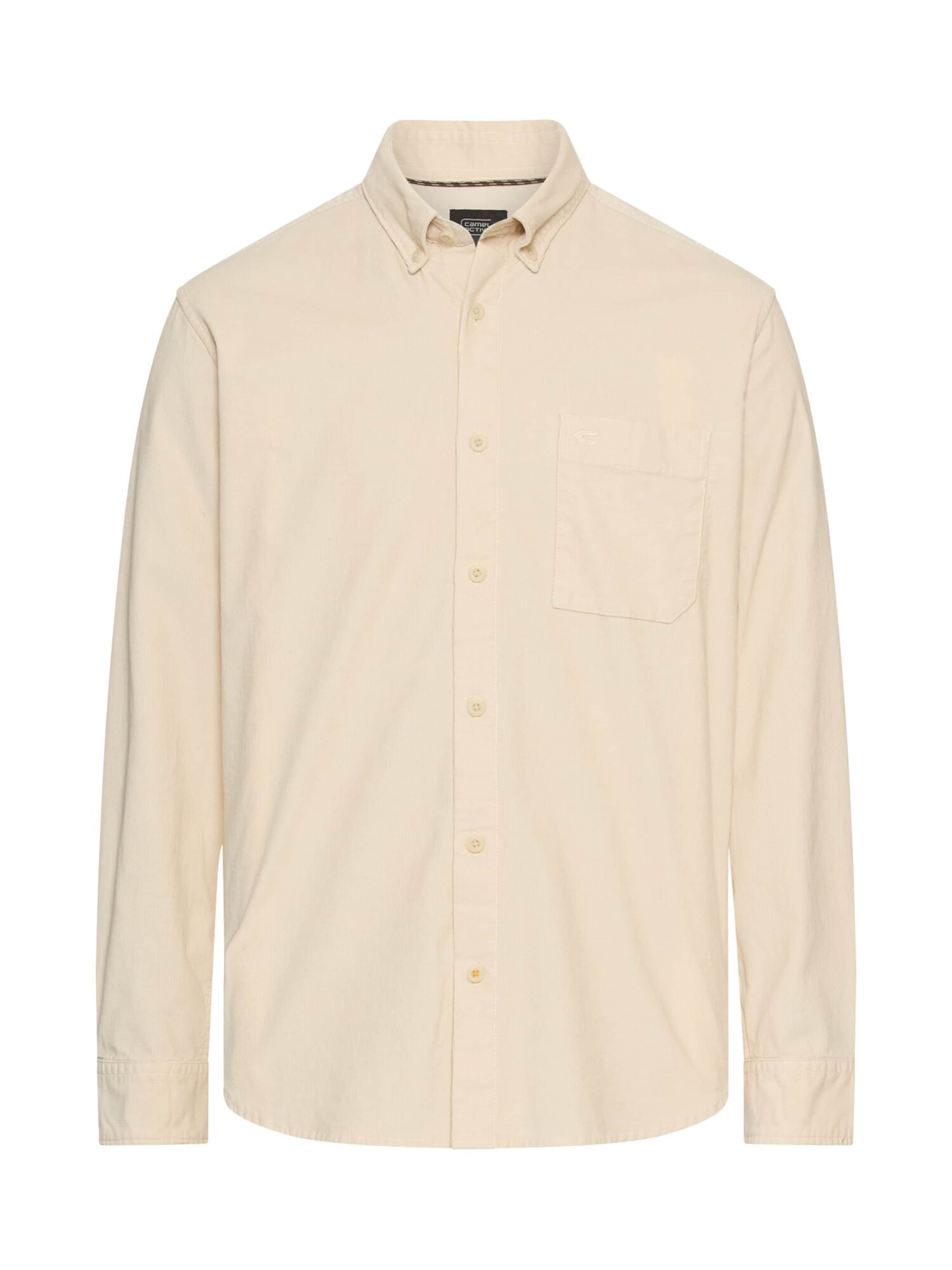 CAMEL ACTIVE Regular fit Button Up Shirt in Beige: front