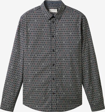 TOM TAILOR Button Up Shirt in Blue: front