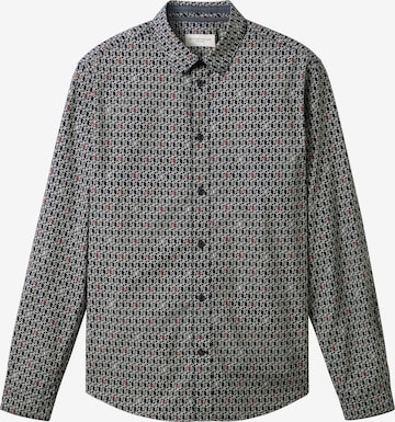 TOM TAILOR Regular fit Button Up Shirt in Blue: front