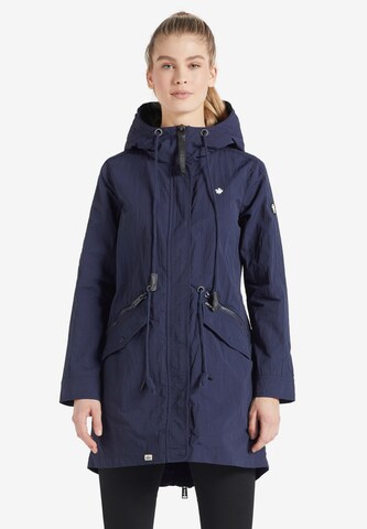 khujo Between-seasons parka 'Nephele' in Blue: front