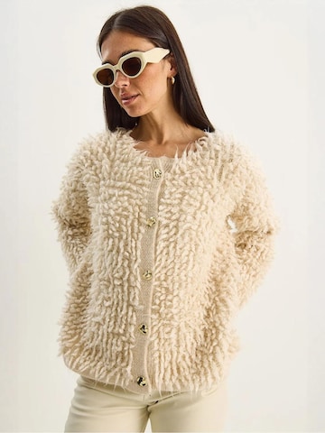 Cardigan Bianco Lucci en beige