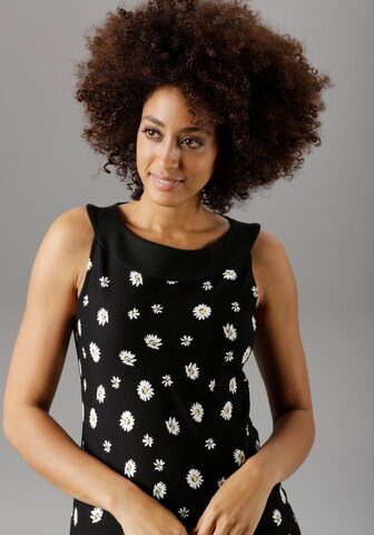 Aniston SELECTED Sommerkleid in Schwarz