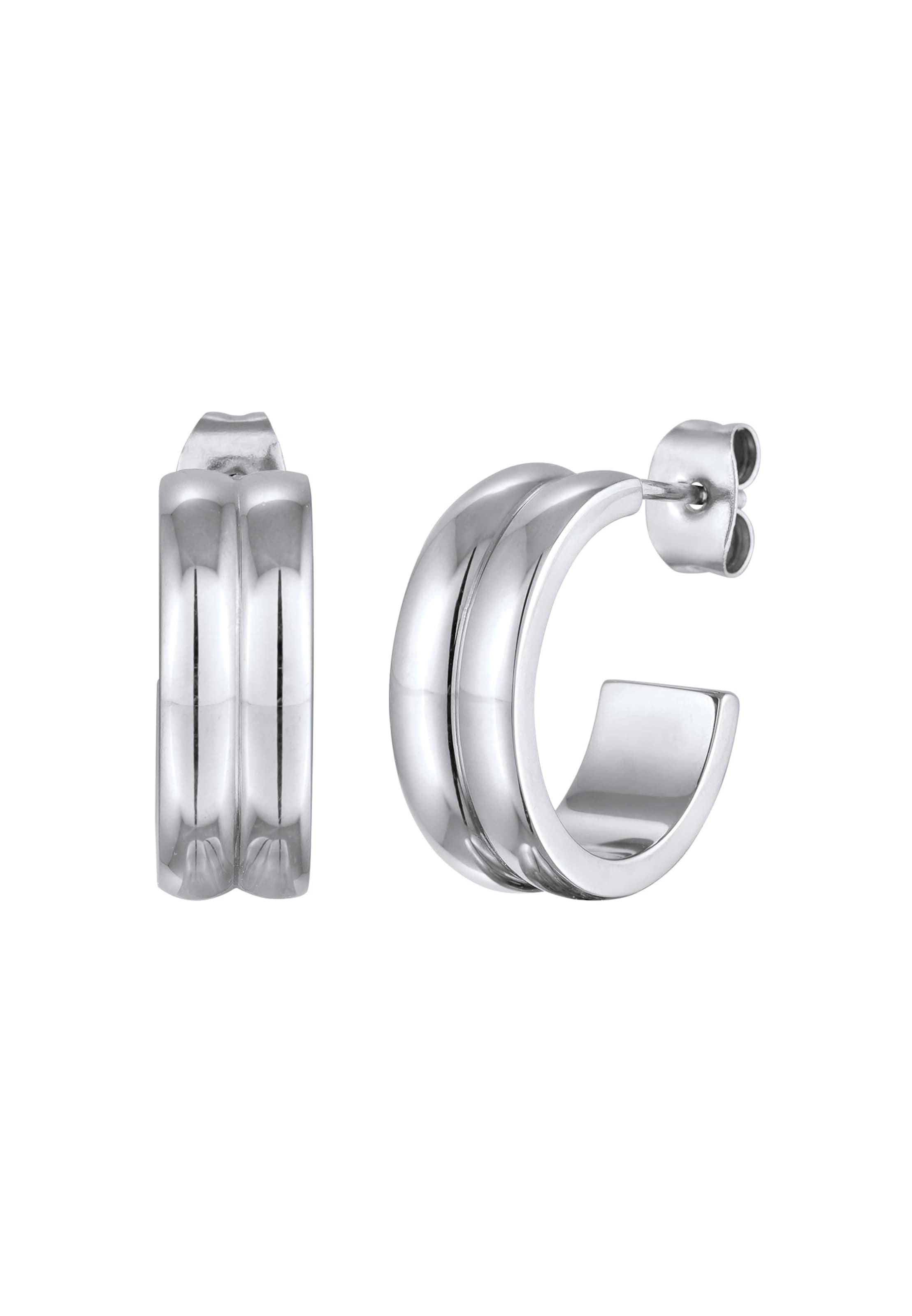 ELLI Earrings 'Creole' in Silver