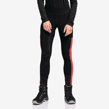 Schöffel Skinny Sportbroek 'Taja' in Zwart: voorkant