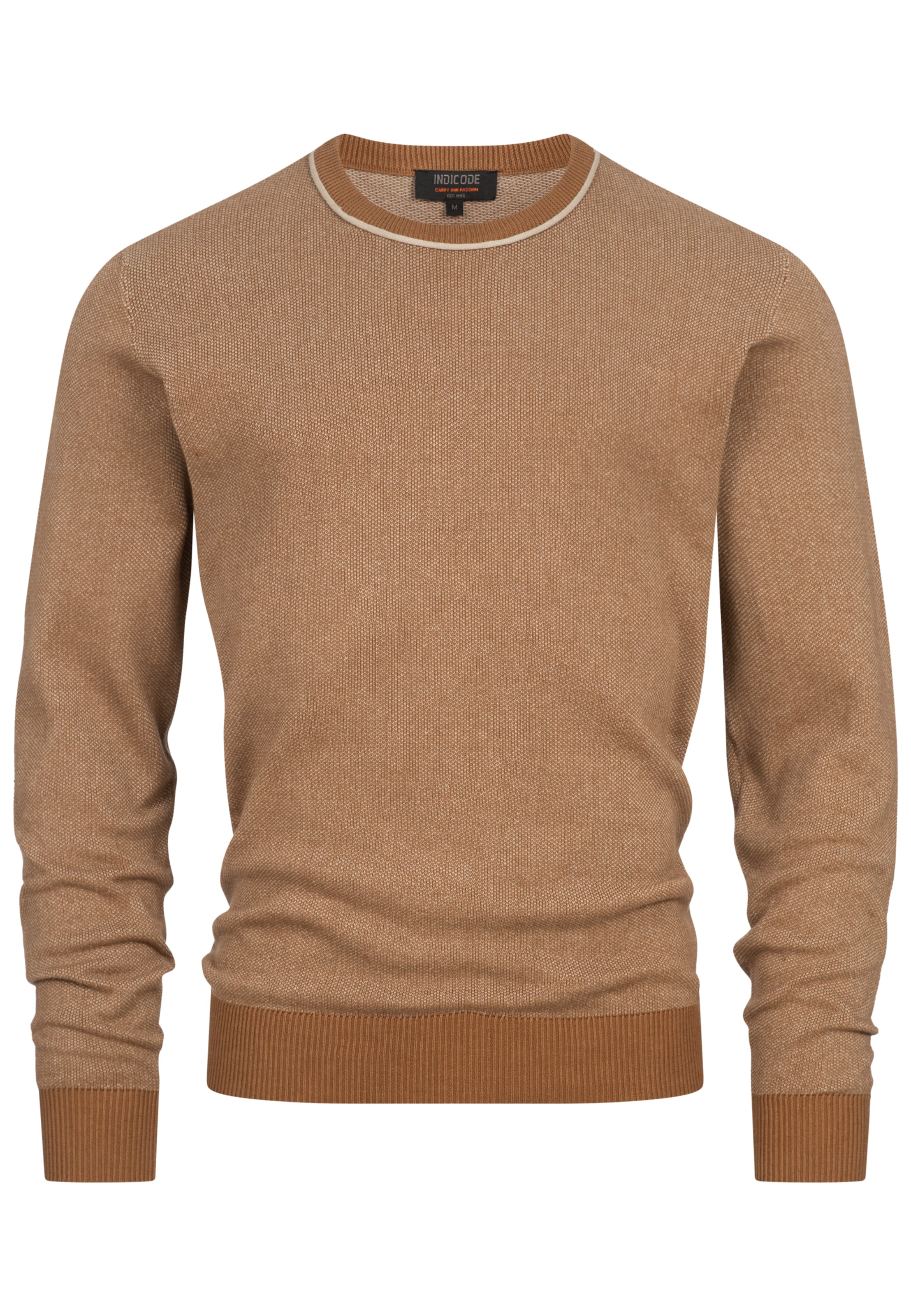 INDICODE JEANS Sweater in Brown: front