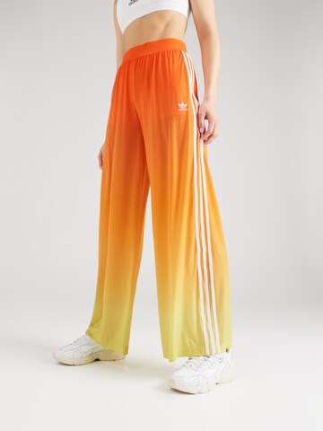 ADIDAS ORIGINALS Wide Leg Housut värissä oranssi: etupuoli