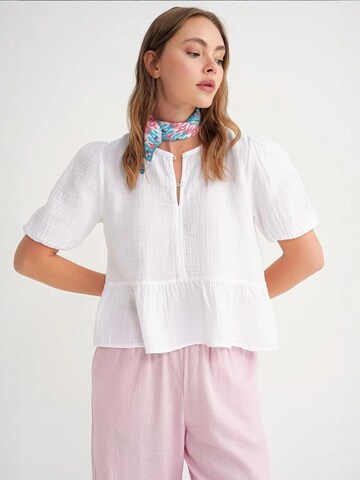 Chemisier MixRay en blanc